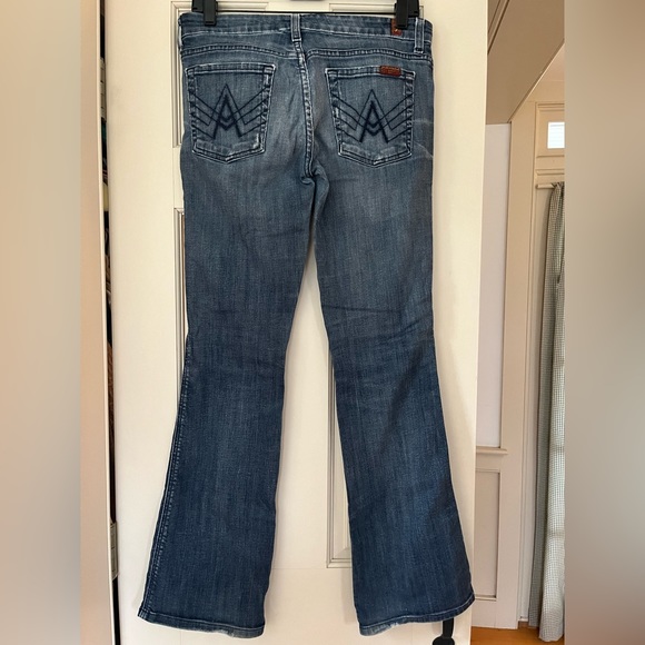 7 for all mankind ‘A’ pocket boot cut jeans - Picture 2 of 7